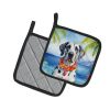 Great Dane Luau Pair of Pot Holders Kitchen Heat Resistant Pot Holders Sets Oven Hot Pads for Cooking Baking BBQ, 7 1/2 x 7 1/2