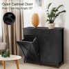 Multipurpose 2 Drawer / 2 Tilt Out 10gL Kitchen Laundry Trash/Recycle Storage