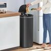 Motion Sensor Stainless Steel 13 gallon Trash Can with Ozone Button