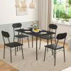 Modern 5-Piece Dining Set with Table and 4 Chairs