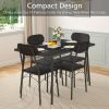 Modern 5-Piece Dining Set with Table and 4 Chairs