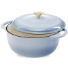 8 Quart Large Enamel Cast-Iron Dutch Oven Kitchen Cookware