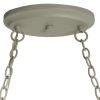 Rustic 2 Light 10 Hook Ceiling Mounted Hanging Pot Rack