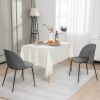 Set of 2 Modern Velvet Upholstered Dining Chair with Metal Legs