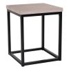 Farmhouse 5 Piece Square Wood Steel Kitchen Dining Set