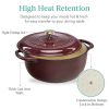 7 Quart Large Enamel Cast-Iron Dutch Oven Kitchen Cookware