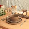 16-Piece Stoneware Dinnerware Set in - Service for 4