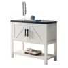 Modern 2 Drawer Wooden Storage Console Table