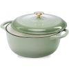 9 Quart Large Enamel Cast-Iron Dutch Oven Kitchen Cookware