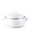 4-Quart  Porcelain-Coated Steel Dutch Oven with Lid and Stainless Steel Trim