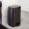 13 Gallon Stainless Steel Kitchen Trash Can with Step Open Lid
