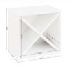 Stackable 12-Bottle Wine Rack in Wood Finish