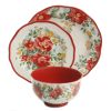12-Piece Dinnerware Set, Teal