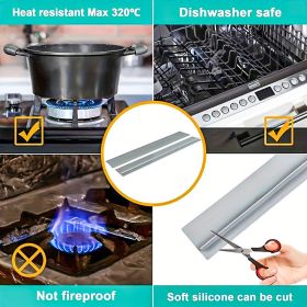 Silicone Kitchen Gap Closure Set Of 4 (Option: Kitchen gap cover)